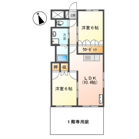 Ｓｏｎｎｅｔｔｅ Ⅱの間取り