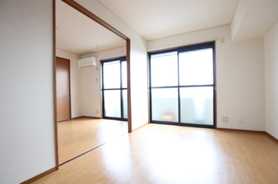 6帖　洋室　収納2か所（清掃前）