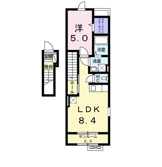 ア・ピアチェーレⅡの間取り