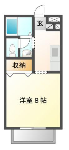 ベール花尻　Ａの間取り