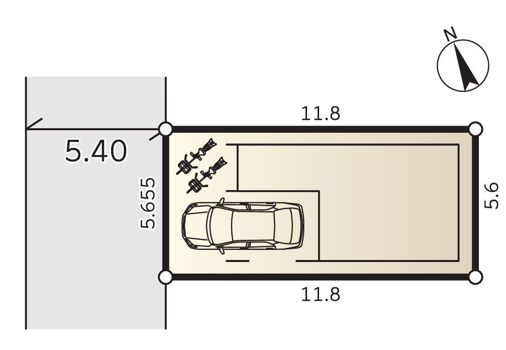 AQ TERRACE 所沢市美原町1丁目　全1棟　の区画図