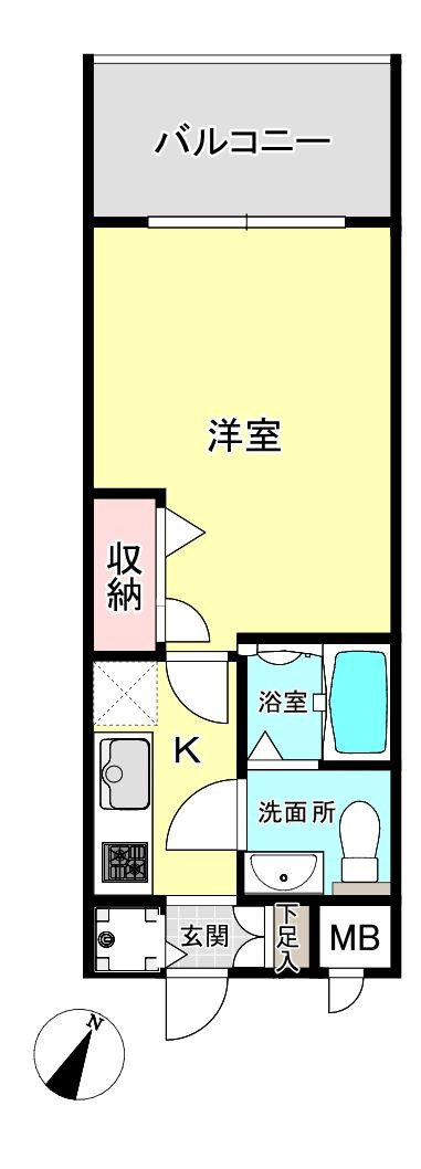 ピュアドーム大濠フローレシアの間取り