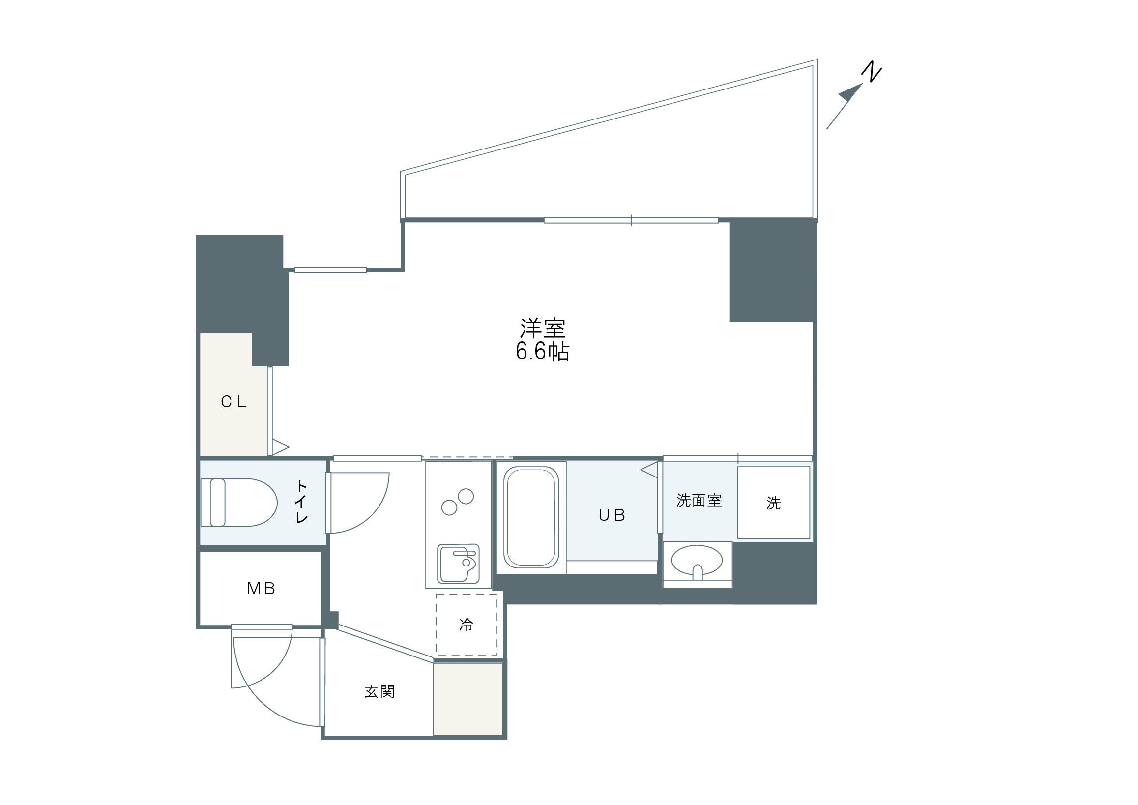 グルーブ神戸元町アリアの間取り