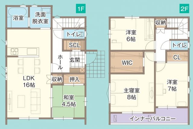 東邦ピュアコート青木島乙Ⅱ　建売住宅　2号棟の間取り