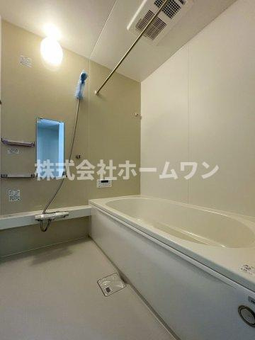 青梅市新町6期　新築戸建の浴室|きれいなお風呂です