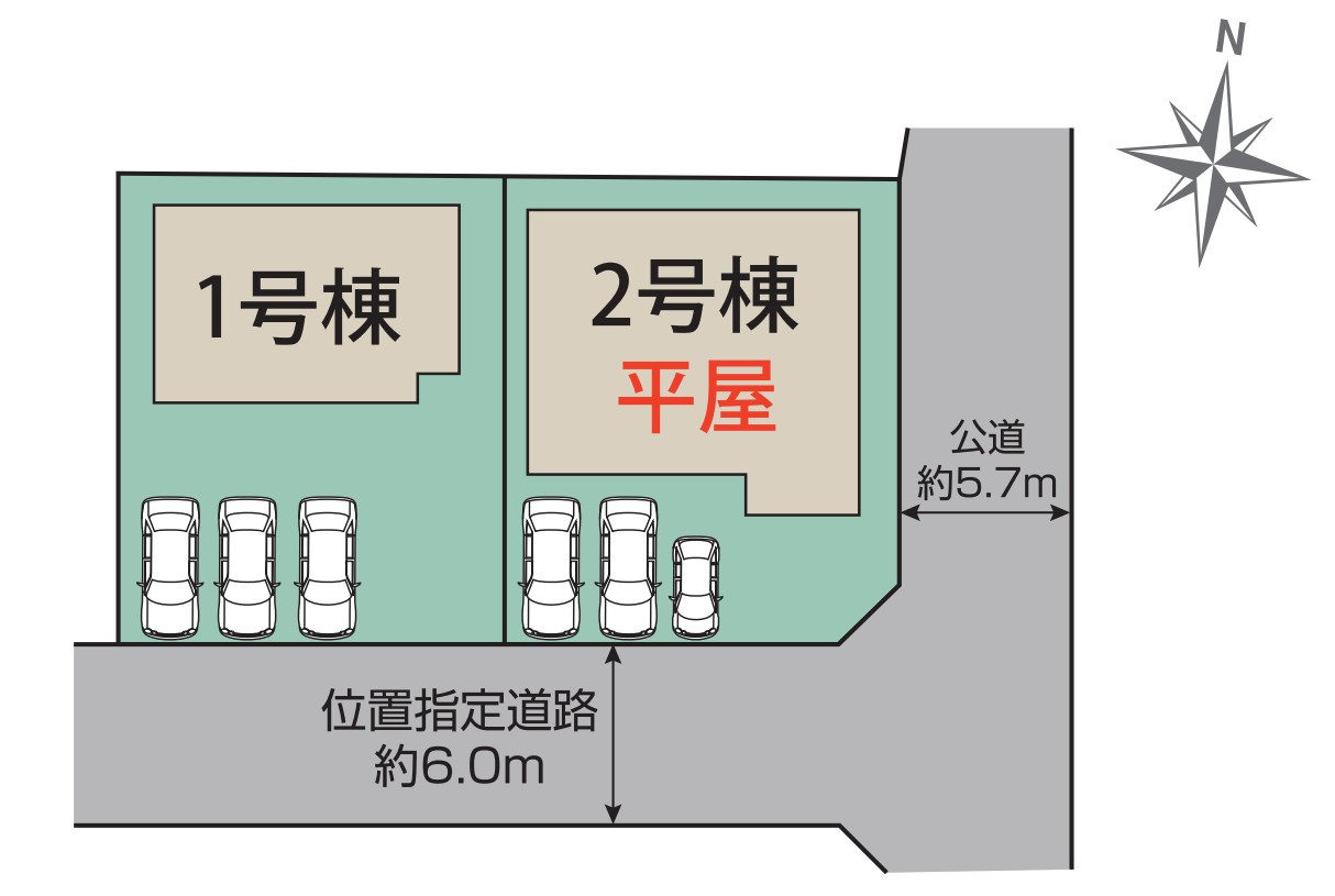 【新築戸建】高崎市箕郷町上芝の区画図|■区画図
