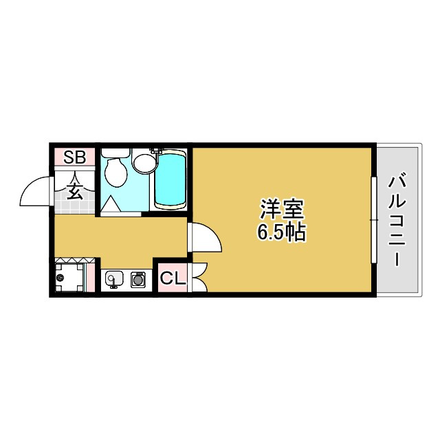 神戸市東灘区青木５丁目の賃貸マンションの間取り