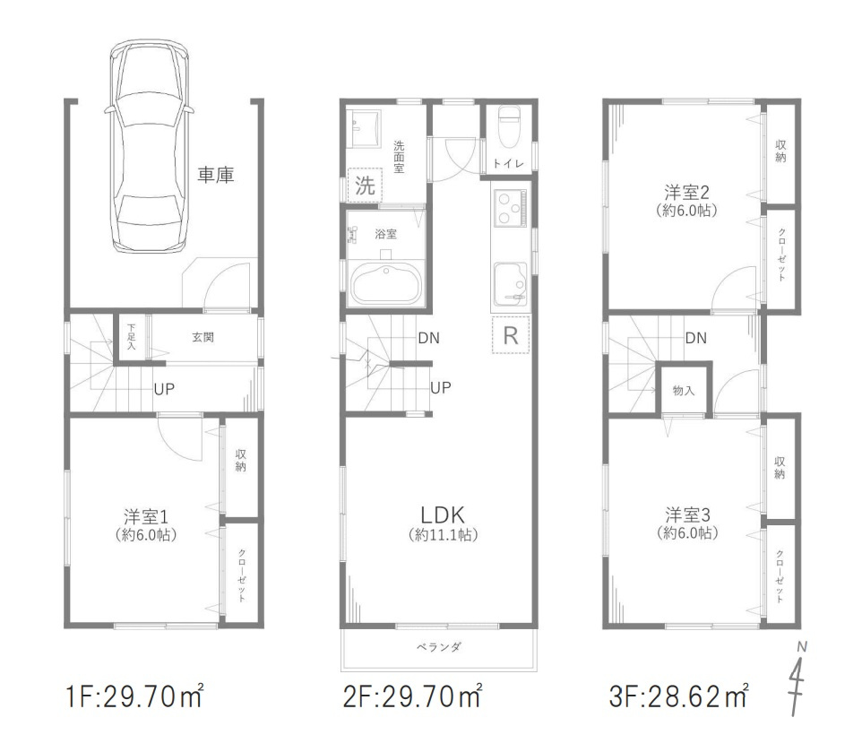 世田谷区南烏山1丁目　中古戸建の間取り|間取り図

現地ご見学希望・資料請求などお気軽にお問い合わせ下さい！
03-5990-5201