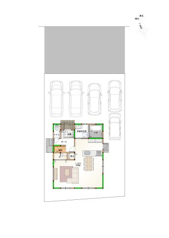 阿南市羽ノ浦町中庄池ノ上建売28の駐車場