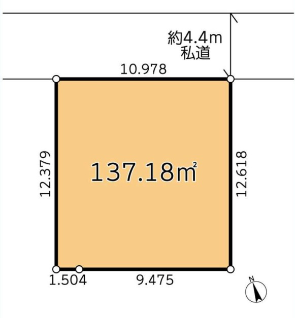 売地　野田市七光台