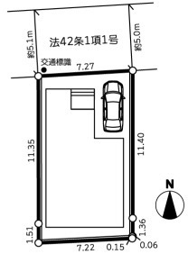 ◎茅ヶ崎市菱沼3丁目　新築戸建の区画図|区画図です♪