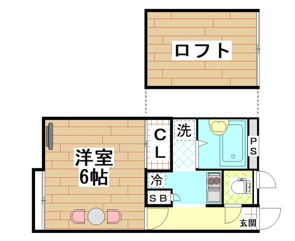 レオパレス三葉の間取り