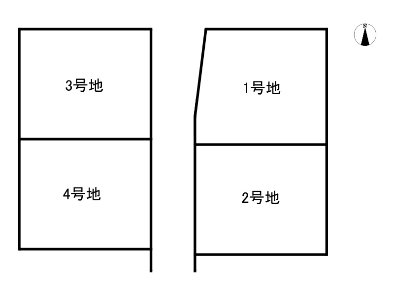 タマタウン勝原区山戸/売土地の区画図