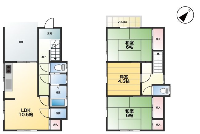 【間取り】 | ふじみ野市福岡武蔵野　中古戸建