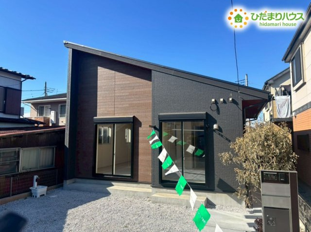 行田市桜町1丁目　新築一戸建て　ブルーミングガーデン　01の外観|ひと続きのフロアで、いつでも家族を感じていられる平屋住宅☆