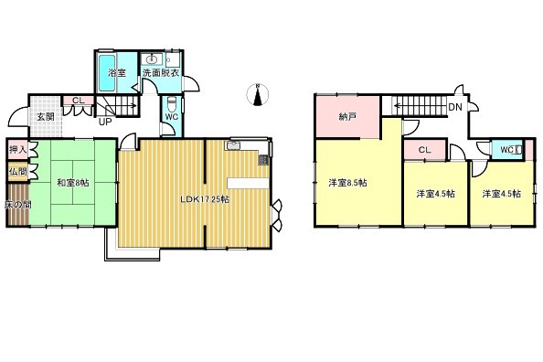 中古住宅　則武の間取り