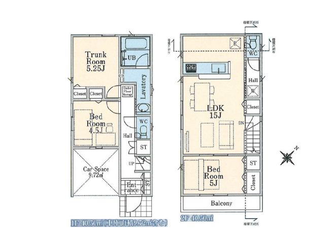 【間取り】 | 新座市片山1丁目　新築一戸建住宅　全1棟　(保谷店) | プライバシー重視の2階リビングのある住まい。
各居室に設置された収納で物もスッキリと片付きやすいです。