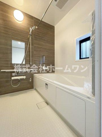 青梅新町3期　新築戸建の浴室|日々の疲れを癒すお風呂付です