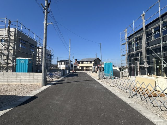 阿南市羽ノ浦町中庄池ノ上建売25の前面道路含む現地写真