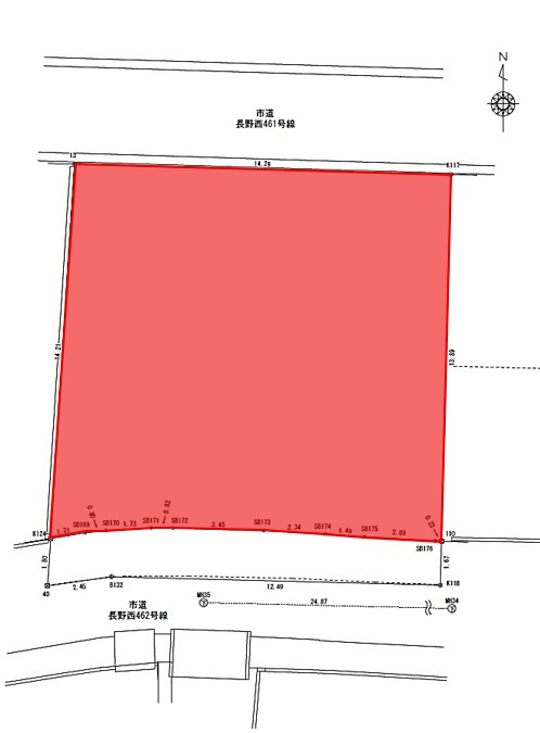高田五分一　土地の土地図|敷地形状図