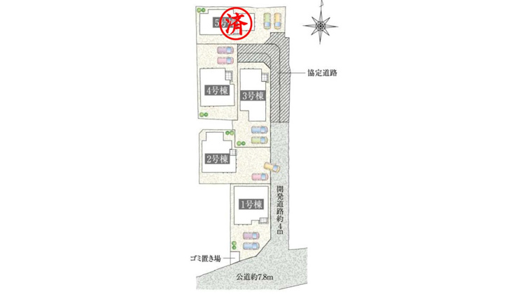 熊谷市銀座6丁目　区画図