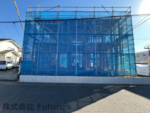 吉川市上内川　新築戸建　全2棟　1号棟の外観|現地の写真になります。