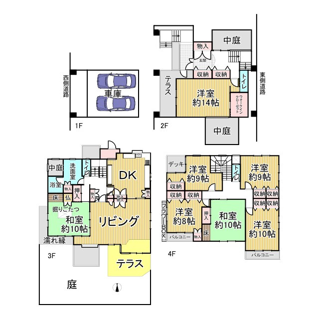 浄土寺小山町　中古戸建の間取り