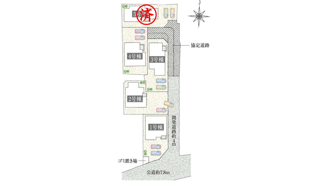 熊谷市銀座6丁目　区画図