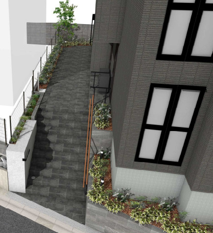 （仮称）中町3丁目メゾンのエントランス