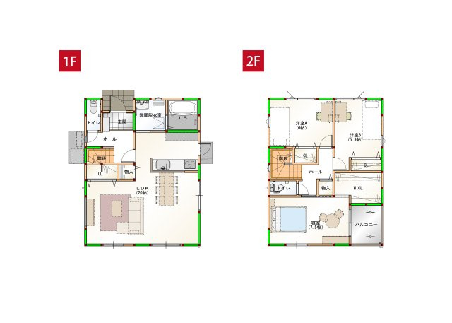 阿南市羽ノ浦町中庄池ノ上建売27の駐車場