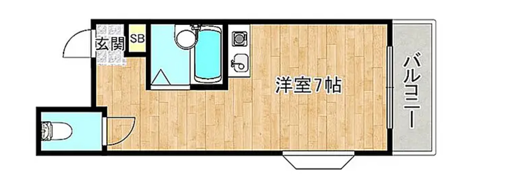 【大阪府】守口市金下町　1棟投資マンション＜シャトレヴェール守口＞の間取り