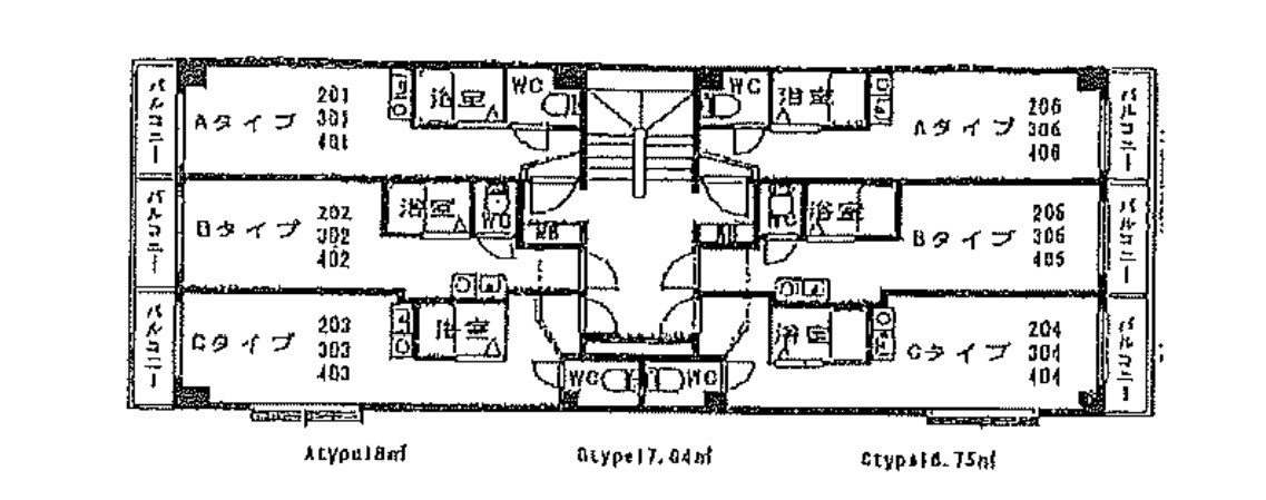 【大阪府】守口市金下町　1棟投資マンション＜シャトレヴェール守口＞の間取り