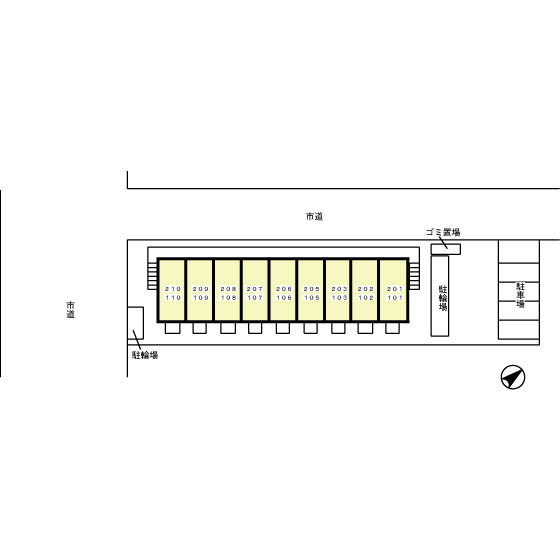 ジェンティーレの区画図