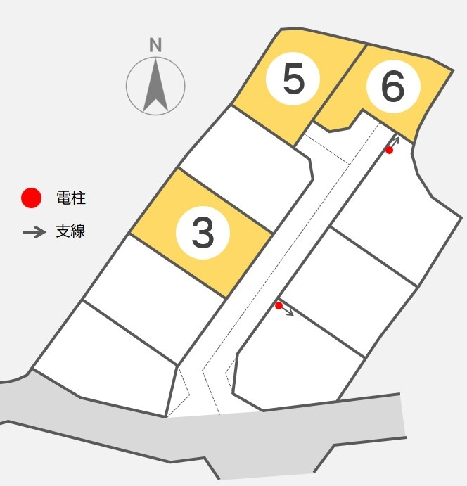 東邦ピュアコート裾花Ⅱ　3号地の区画図|03/21 09:27