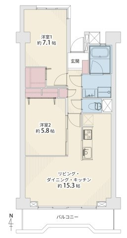 【仲介手数料無料／中川区】一光ハイツ山王A棟　114号室