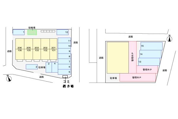 エスポワール．Ｙの駐車場