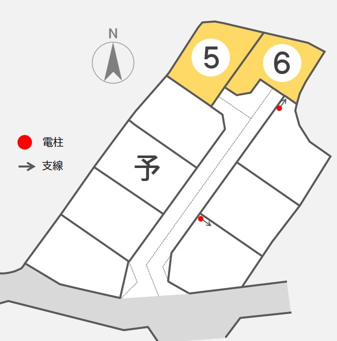 東邦ピュアコート裾花Ⅱ　6号地の地図
