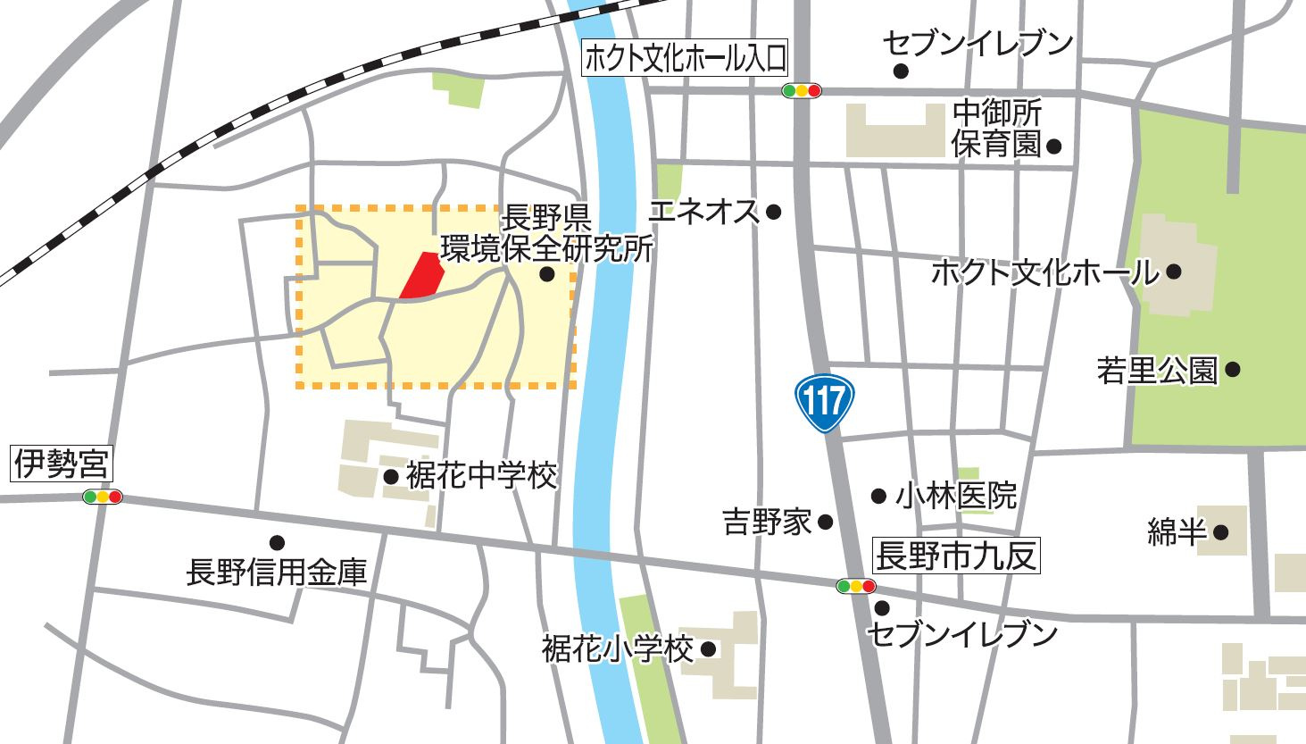 東邦ピュアコート裾花Ⅱの地図