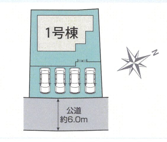 仲介手数料無料　蓮田市椿山１丁目　新築戸建　　全１棟の区画図