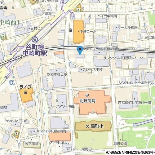 セレニテ中崎町リアンの地図