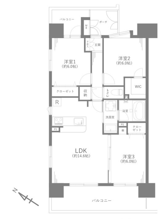 フェイム小岩レジデンスタワーの間取り