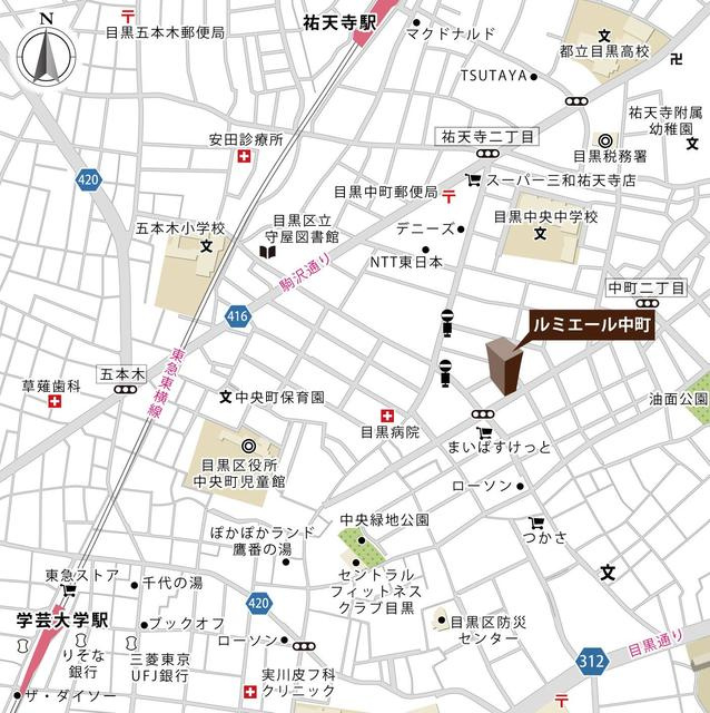 ルミエール中町の地図