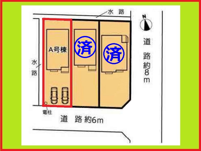 弥富市平島東３丁目の新築一戸建の区画図|◇Ａ号棟◇