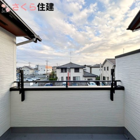 ブルーミングガーデン宇都宮市京町　3号棟のバルコニー|日当たり良好のバルコニー。