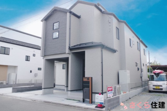 ブルーミングガーデン宇都宮市京町　2号棟の外観|太陽光発電搭載で、エコな暮らし