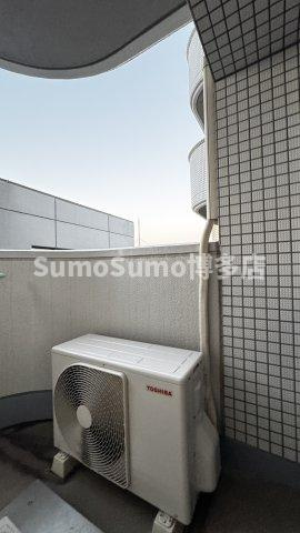 福岡市早良区西新５丁目の賃貸マンションのバルコニー|開放的で明るい空間を演出してくれるバルコニーです