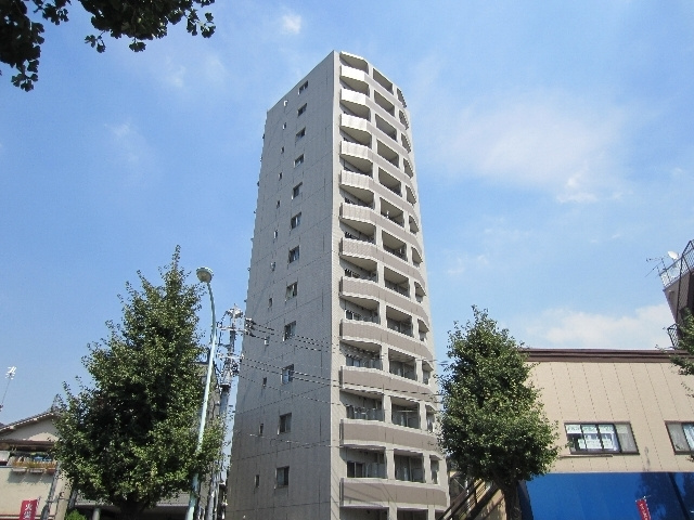 日神デュオステージ王子の外観|立派な13階建てのマンションです