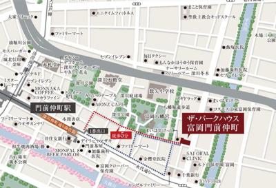 【地図】 | ザ・パークハウス富岡門前仲町