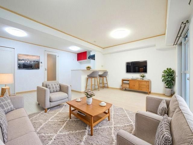 メゾン・デ・アムールの居間・リビング|CGで家具等を配置したもので家具等は含まれません