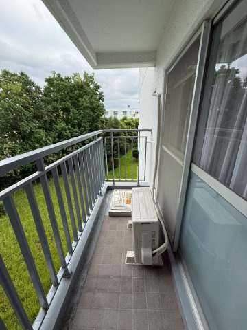 下月隈団地1号棟のバルコニー